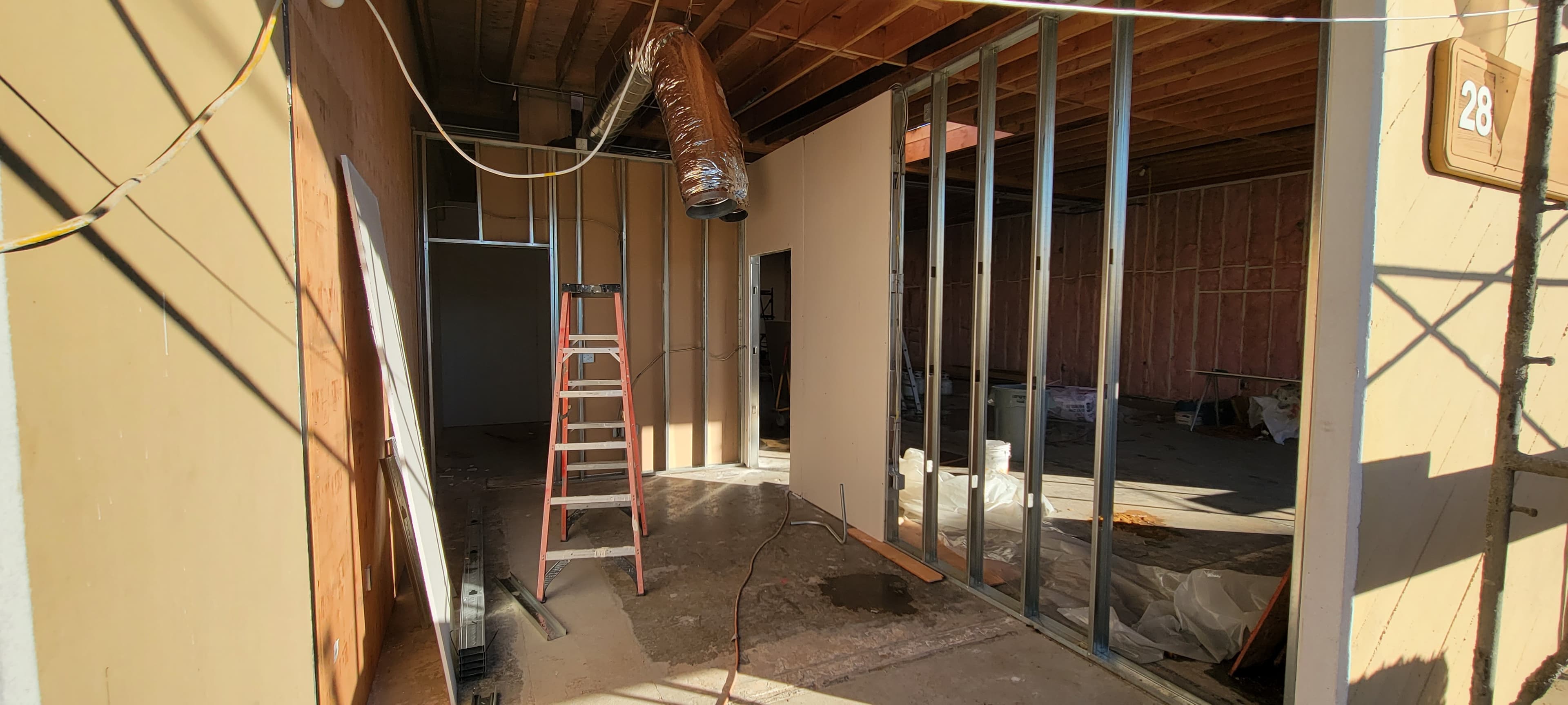 Interior build-out and finishing work