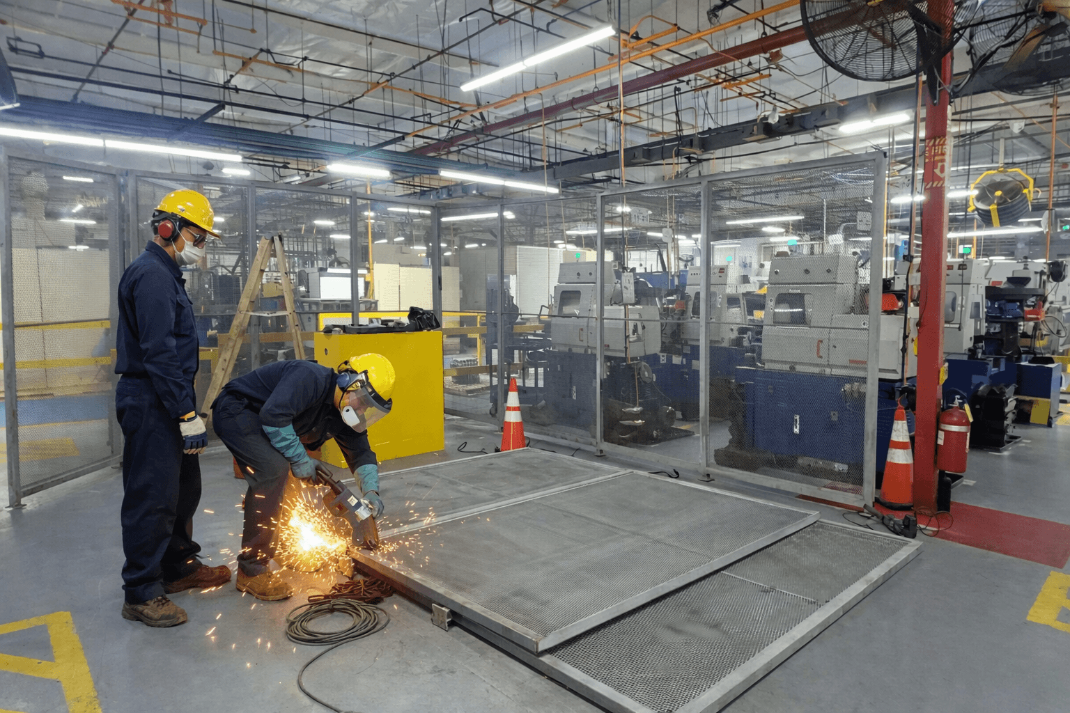 Manufacturing facility under construction