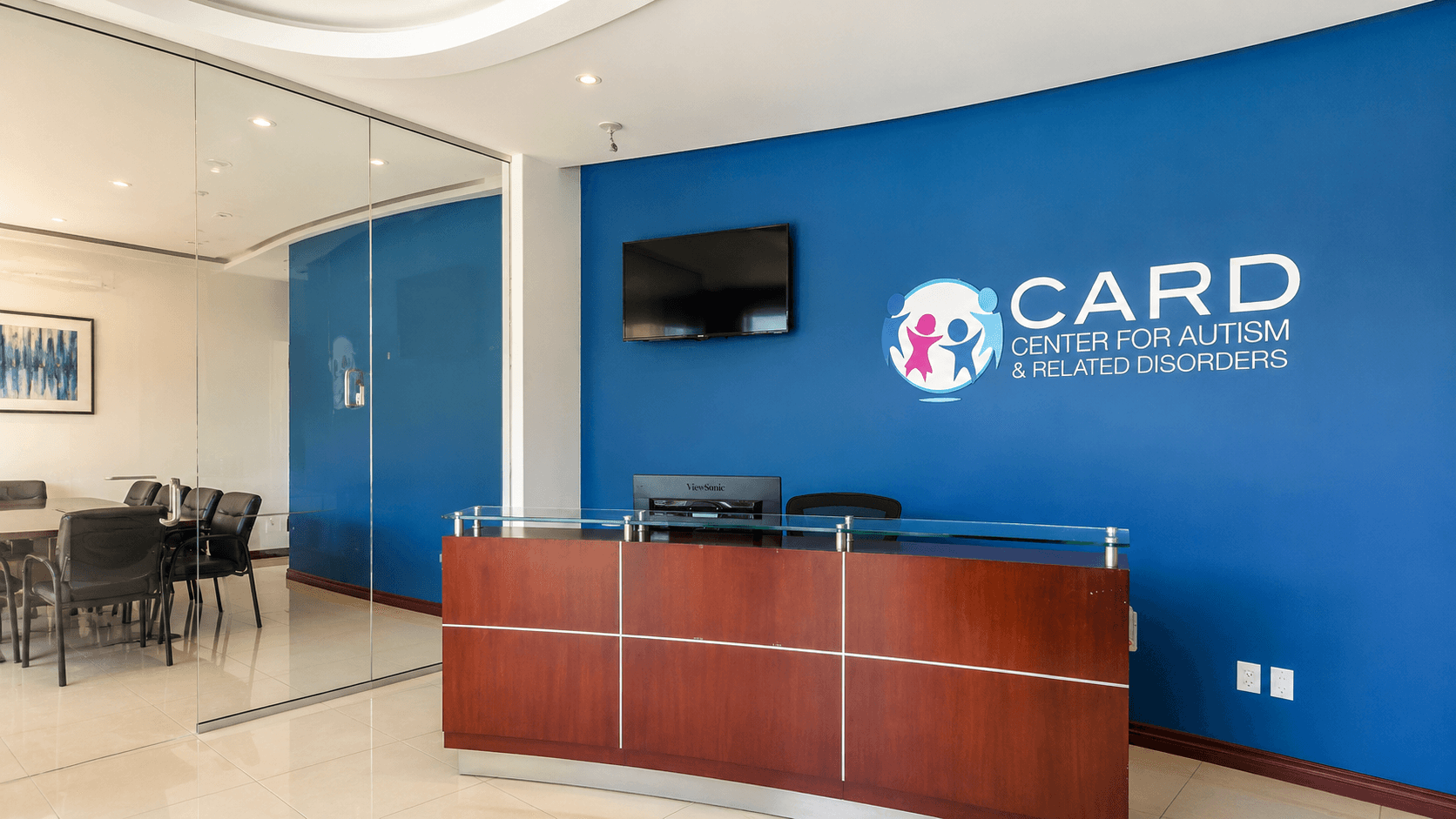Modern medical office reception and waiting room