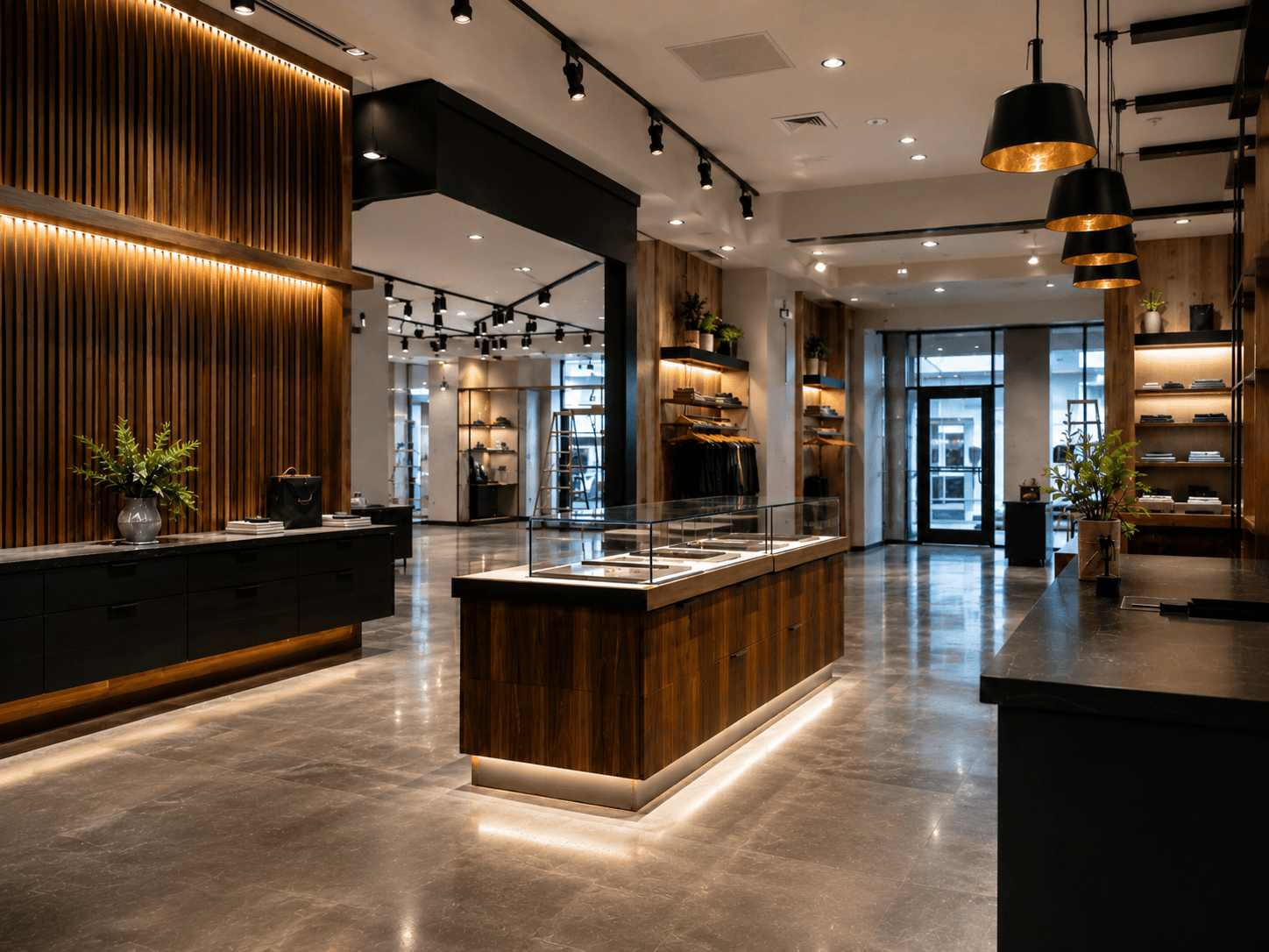 Finished reception and lobby build-out